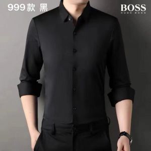 Hugo_Boss Full Sleeves Shirt Black Hugo_Boss Full Sleeves Shirt Black