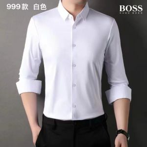 Hugo_Boss Full Sleeves Shirt White  Hugo_Boss Full Sleeves Shirt White