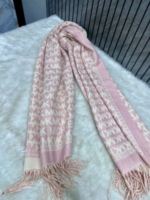 Michael_Kors_MK5_Pink-White_Woollen_Scarf_With_Plain_ZipLock_PolyBag Michael_Kors_MK5_Pink-White_Woollen_Scarf_With_Plain_ZipLock_PolyBag
