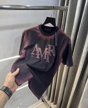 Amir i Black Embossed Print Imported T-Shirt Amir i Black Embossed Print Imported T-Shirt