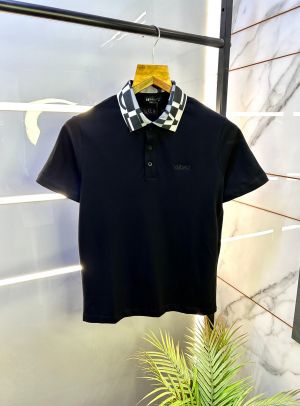 Versace Black Imported Collar Neck Premium Polo T-shirt F2923-B1 Versace Black Imported Collar Neck Premium Polo T-shirt F2923-B1