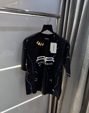 Balenciaga Black Printed Designer Imported Oversized T-Shirt Balenciaga Black Printed Designer Imported Oversized T-Shirt