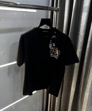 Chrome Hearts Black Back Print Imported oversized T-Shirt Chrome Hearts Black Back Print Imported oversized T-Shirt