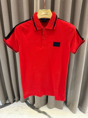 Arman_i Exchange Chest Logo Polo T-shirt Red Arman_i Exchange Chest Logo Polo T-shirt Red