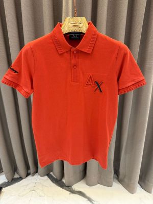 Arman_i Exchange Chest Logo Polo T-shirt Orange Arman_i Exchange Chest Logo Polo T-shirt Orange