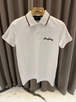 Arman_i Exchange Chest Logo Polo T-shirt White Arman_i Exchange Chest Logo Polo T-shirt White