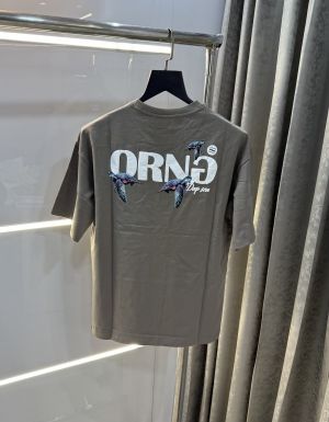 Bluorang Grey Back Print Imported Oversized T-Shirt Bluorang Grey Back Print Imported Oversized T-Shirt