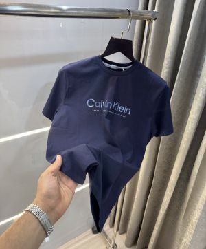 Calvin  Klein Navy Blue Logo Print Premium T-Shirt Calvin  Klein Navy Blue Logo Print Premium T-Shirt