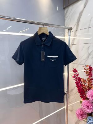 Arman i Exchange Navy Premium Cotton Lycra Pique fabric Polo Tshirt with Emboss Logo and Pocket Style 3118 Arman i Exchange Navy Premium Cotton Lycra Pique fabric Polo Tshirt with Emboss Logo and Pocket Style 3118