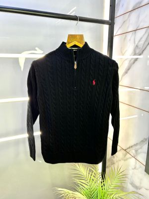 Ralph_Lauren Polo Black Imported Super Premium Pullovers F2893-BL Ralph_Lauren Polo Black Imported Super Premium Pullovers F2893-BL