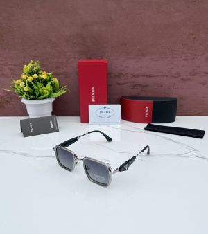 PRAD_A MILANO 3810 SILVER GREEN BLACK SHADED GLASSES PRAD_A MILANO 3810 SILVER GREEN BLACK SHADED GLASSES