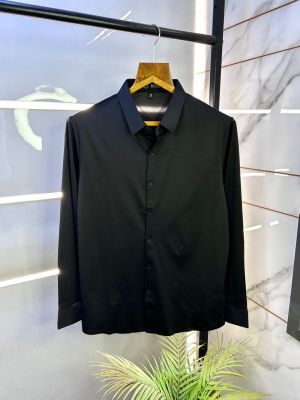 Hugo_Boss Black Imported Super Premium Shirt F3142-BL Hugo_Boss Black Imported Super Premium Shirt F3142-BL