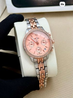 FOSSIL_CHRONO_WOMEN_TWOTONE_PINK_DIAMOND_DIAL_352