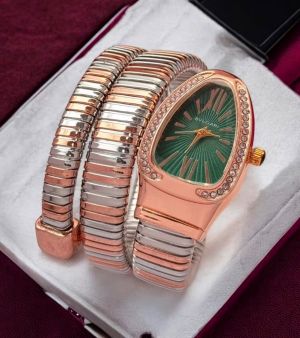 Bvlgari Serpenti Tubogas Rosegold Green Dial Two Tone Bvlgari Serpenti Tubogas Rosegold Green Dial Two Tone