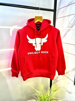 Under Armou r Red Imported Printed Super Premium Hoodie F2976-RE