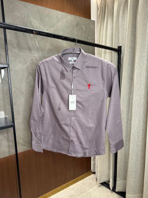 AMI PARIS PURPLE RED HEART PREMIUM SHIRT AMI PARIS PURPLE RED HEART PREMIUM SHIRT