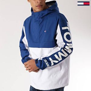 Tommy Hilfige_r Blue Zipper Windbreaker Jacket 