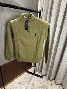 Ralph laure_n Green Full sleeves Knitted Woolen sweatshirt Ralph laure_n Green Full sleeves Knitted Woolen sweatshirt