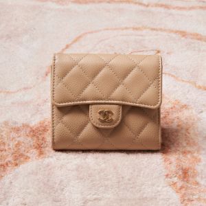 CHANE_L MINI SLING WALLET WITH OG BOX AND DUST BAG PREMIUM QUALITY (APRICOT) 3225 CHANE_L MINI SLING WALLET WITH OG BOX AND DUST BAG PREMIUM QUALITY (APRICOT) 3225
