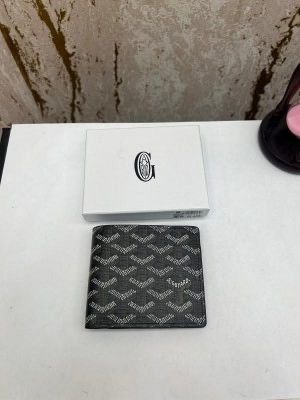 GOYARD SAINT PREMIUM WALLET GOYARDINE COATED BI FOLD (GOYARD - 60223 BLACK) GOYARD SAINT PREMIUM WALLET GOYARDINE COATED BI FOLD (GOYARD - 60223 BLACK)