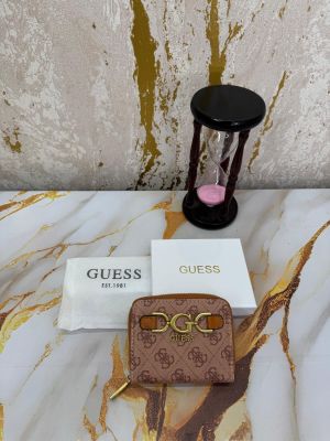 Guess DG Logo Print Wallet With Box And Dust Bag (Gxd001-brown) Guess DG Logo Print Wallet With Box And Dust Bag (Gxd001-brown)