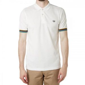 Fredperry White Embroidery Work Premium Polo T-Shirt Fredperry White Embroidery Work Premium Polo T-Shirt