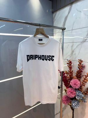 Drip House White Imported Premium Round Neck Front and Back Printed Tshirt 3097 Drip House White Imported Premium Round Neck Front and Back Printed Tshirt 3097