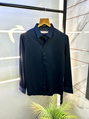 Hugo_Boss Navy Imported Super Premium Shirt F3142-NY Hugo_Boss Navy Imported Super Premium Shirt F3142-NY