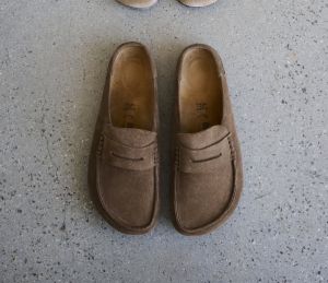 Birkenstock Naples Wrapped Suede Brown