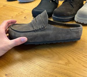 Birkenstock Naples Wrapped Suede Grey