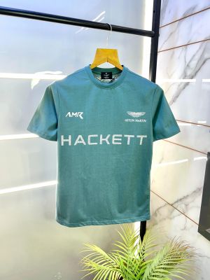 Aston Martin Hacket t Green Round Premium Neck T-shirt F2848-GR Aston Martin Hacket t Green Round Premium Neck T-shirt F2848-GR