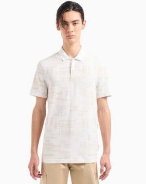 Arman i Exchange White Printed Premium Polo T-Shirt Arman i Exchange White Printed Premium Polo T-Shirt