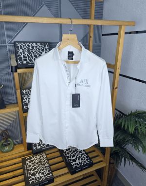AX LOGO SHIRTS WHITE M257-W AX LOGO SHIRTS WHITE M257-W