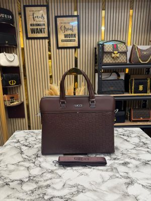 GUCC_I CLASSIC EMBOSSED LAPTOP WITH SLING PREMIUM QUALITY (BROWN) GUCC_I CLASSIC EMBOSSED LAPTOP WITH SLING PREMIUM QUALITY (BROWN)