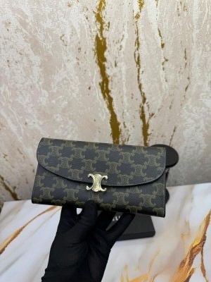 Celine Premium Tri-fold Wallet With Original Box (Brown 9094-10) Celine Premium Tri-fold Wallet With Original Box (Brown 9094-10)