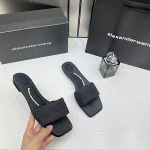 Alexander Wang Flats With OG Box Carry Bag Red 2025-6 Black 