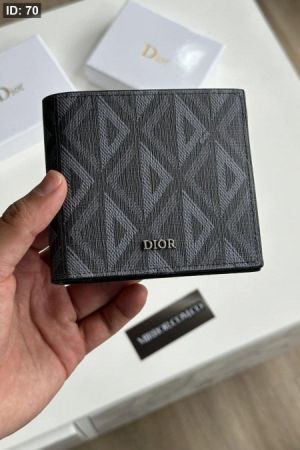Dio_r Bifold Wallet Premium Quality With Box 60223-Black