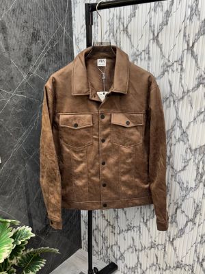ZARA.IMPORTED.SUEDE.LEATHER.FABRIC.VERY.PREMIUM.JACKET.CS