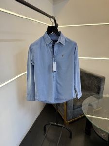 Ralphlauren sky blue denim imported shirt with embroidery logo on chest Ralphlauren sky blue denim imported shirt with embroidery logo on chest