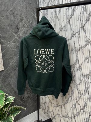 LOEWE IMPORTED FRONT & BACK EMBROIDERY LOGO EMBOSSED VERY PREMIUM INNER FLEECE HOODED FABRIC PREMIUM JACKET.CS210