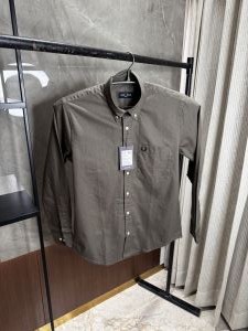 Fredperry Green Oxford cotton shirt