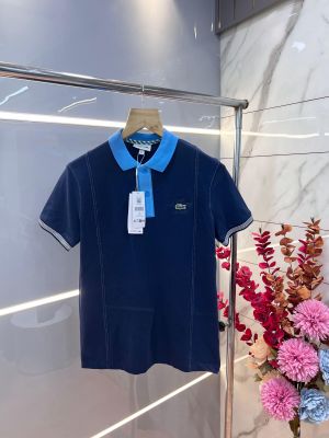 Lacost e Navy Premium Cotton Pique fabric Polo Tshirt with Embroidered Logo and Collar Design 3034 Lacost e Navy Premium Cotton Pique fabric Polo Tshirt with Embroidered Logo and Collar Design 3034