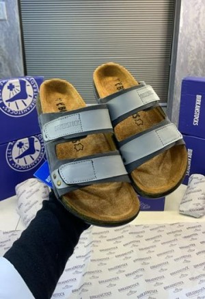 BIRKENSTOCK UJI SLIDE Grey