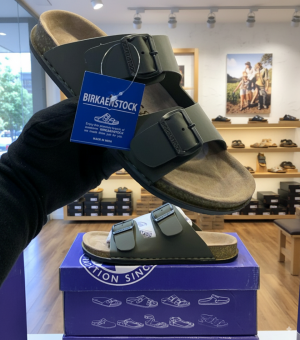 BIRKENSTOCKS GREEN SLIDE