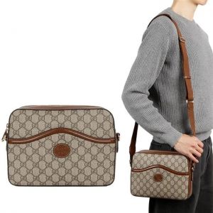 Gucci_GG_Supreme_Messenger_Unisex_Bag_Brown_Leather_With_OG_Box_&_Carry_Bag_645452