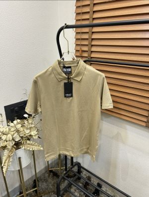 Versac_e Imported Very Premium Bio Washed Classic Polo T-shirt