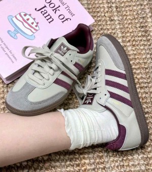 adidasss Samba OG Putty Grey Maroon