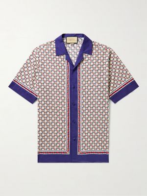 Gu_cci imported half sleeves shirt Nevy 