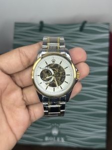 Role x Dual-White Metal Premium Watch