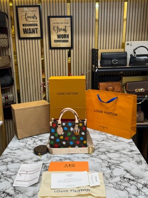 LOUIS_VUITTON MINI PREMIUM ONTHEGO WITH COIN POUCH AND DOUBLE BOX INCLUDING CARRY BAG 
